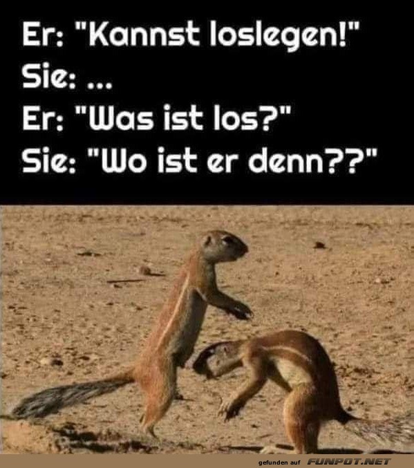 Wo ist er? Wo ist er?