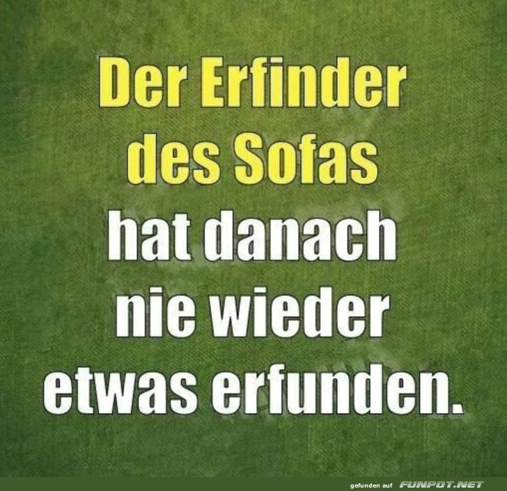 Der Erfinder des Sofas Der Erfinder des Sofas