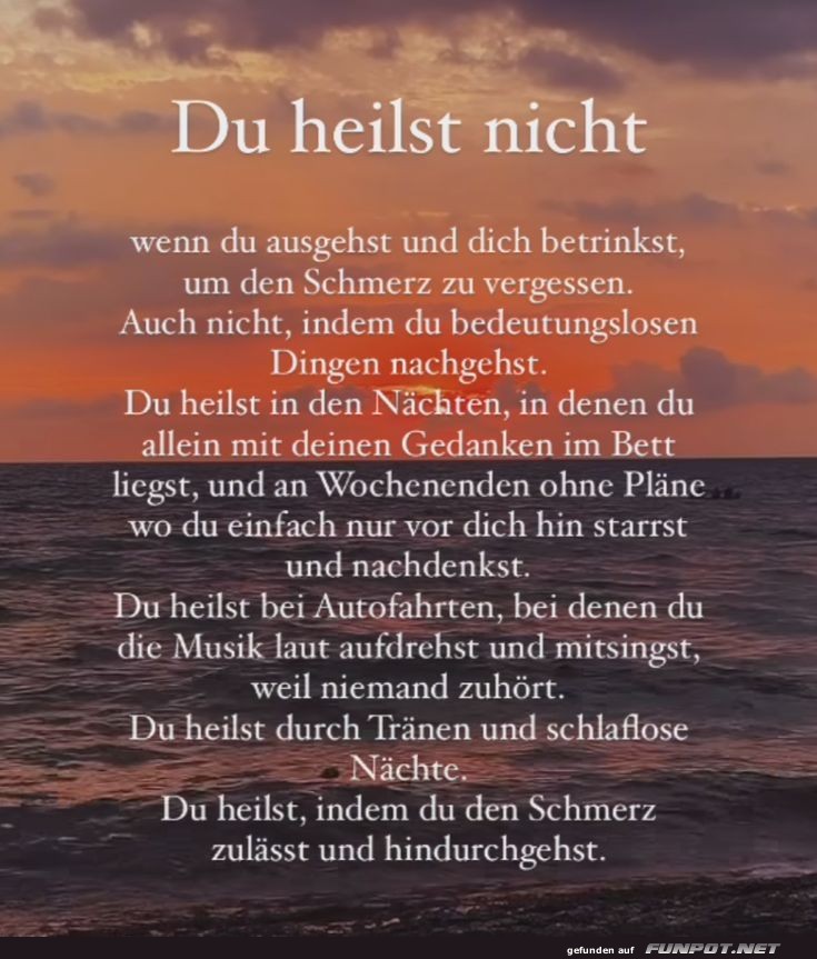 Du heilst nicht Du heilst nicht
