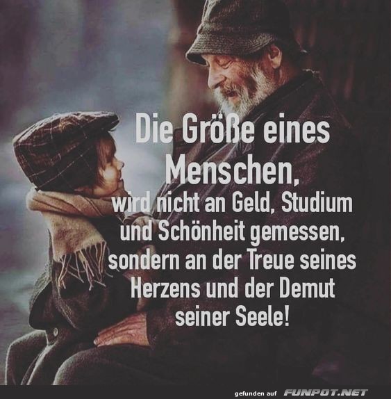 Die Größe eines Menschen Die Größe eines Menschen