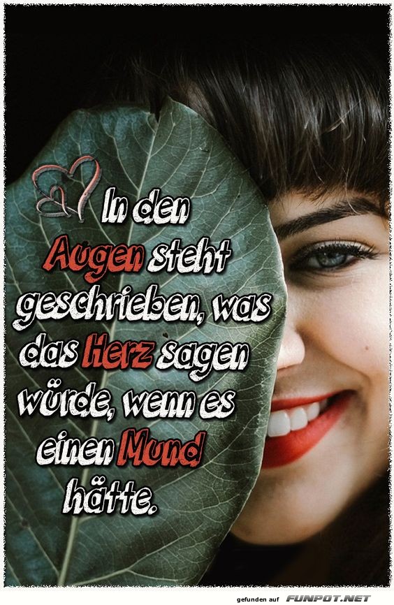 In den Augen steht