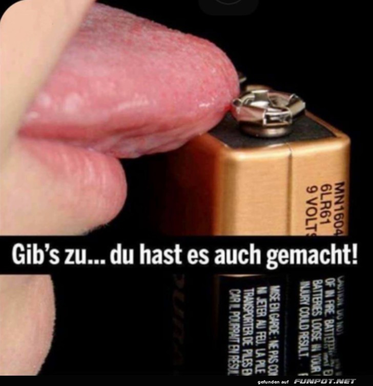 Das hast du sicher auch gemacht
