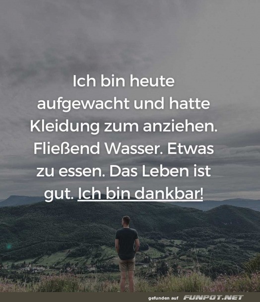 Ich bin dankbar