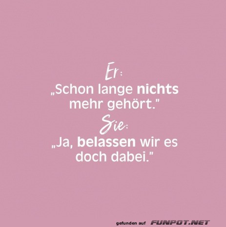 Klare Ansage