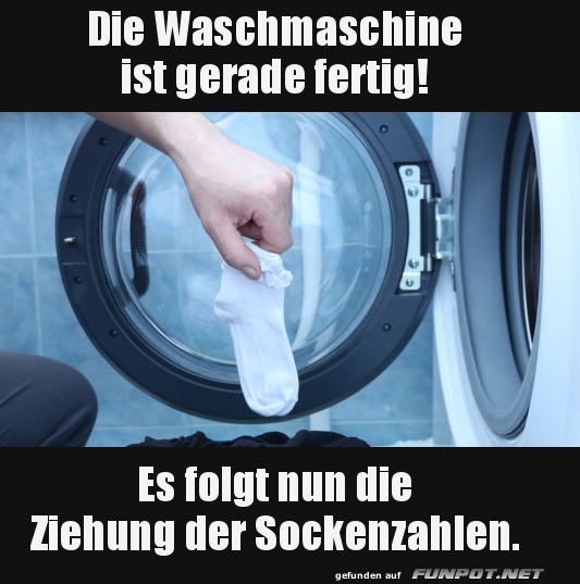 die Ziehung der Sockenzahlen die Ziehung der Sockenzahlen