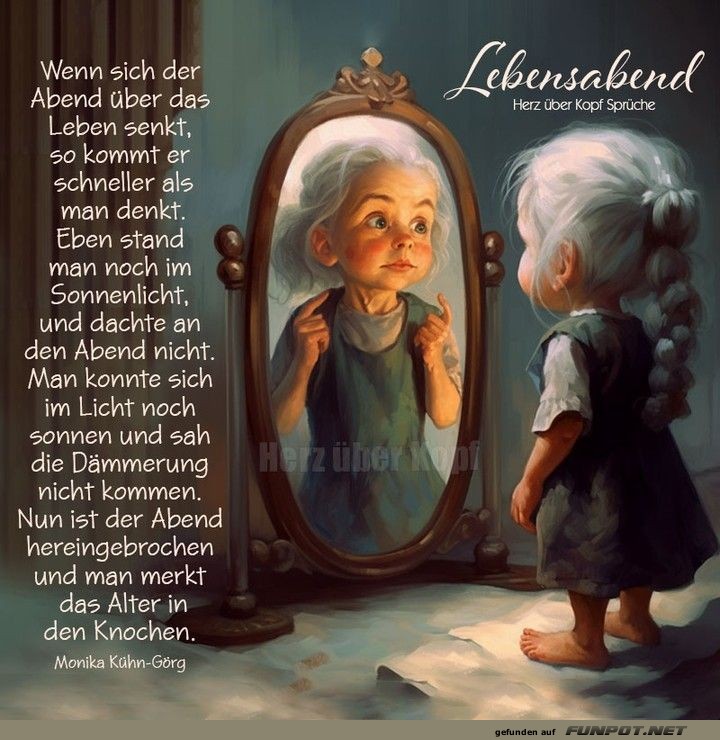 Wenn sich der Abend übers Leben senkt Wenn sich der Abend übers Leben senkt