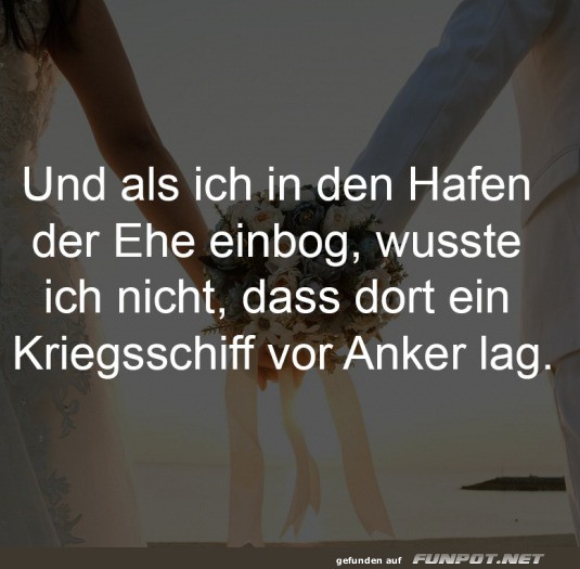 Humorvolle Betrachtung der Ehe