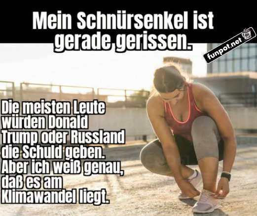 Schnrsenkel und Klimawandel