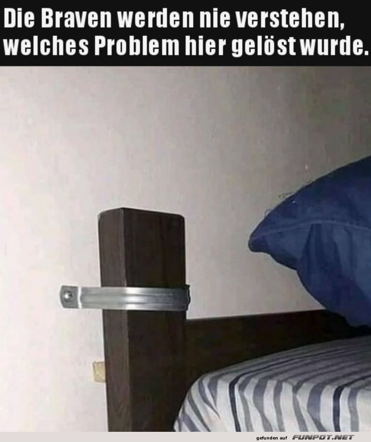 Kreative Problemlsung im Bett