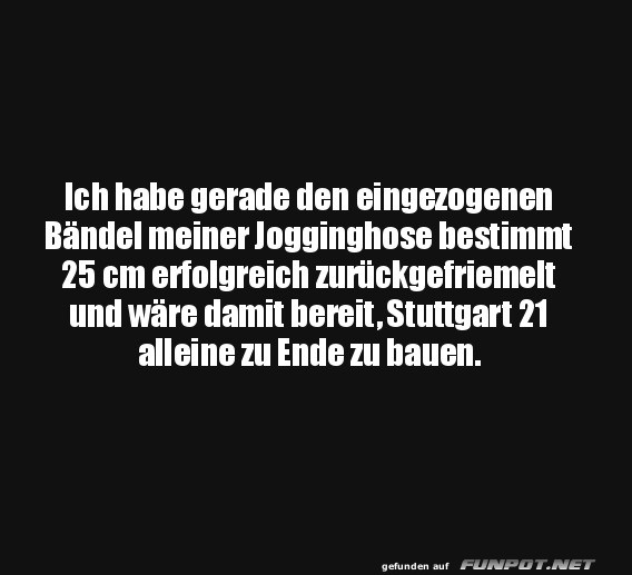 Humor ber Jogginghosen-Bndel
