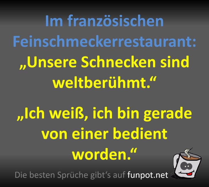 Witz im Feinschmeckerrestaurant Witz im Feinschmeckerrestaurant