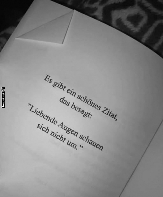 Zitat ber liebende Augen