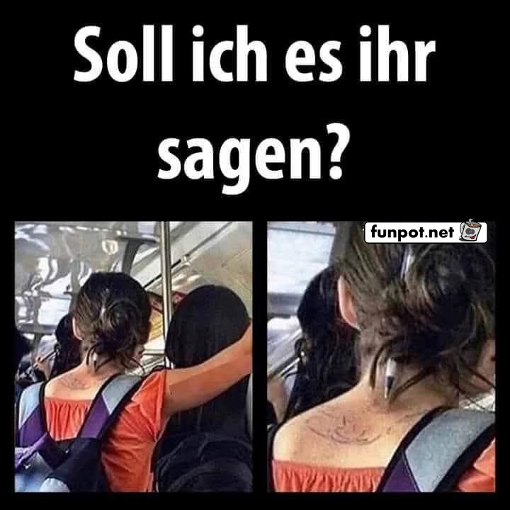 Unabsichtliche Tattoo-Rckspiegelung