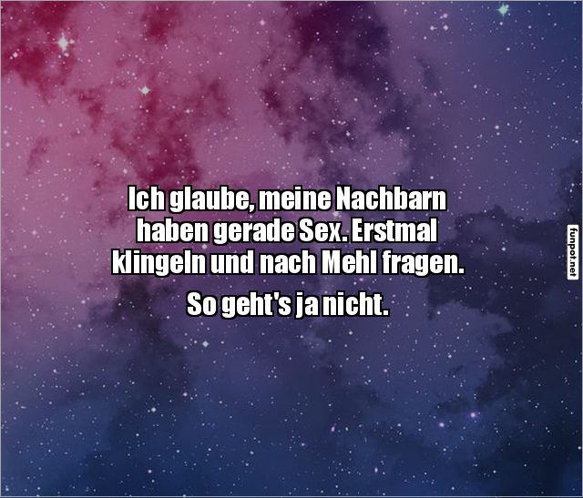 Humor ber neugierige Nachbarn