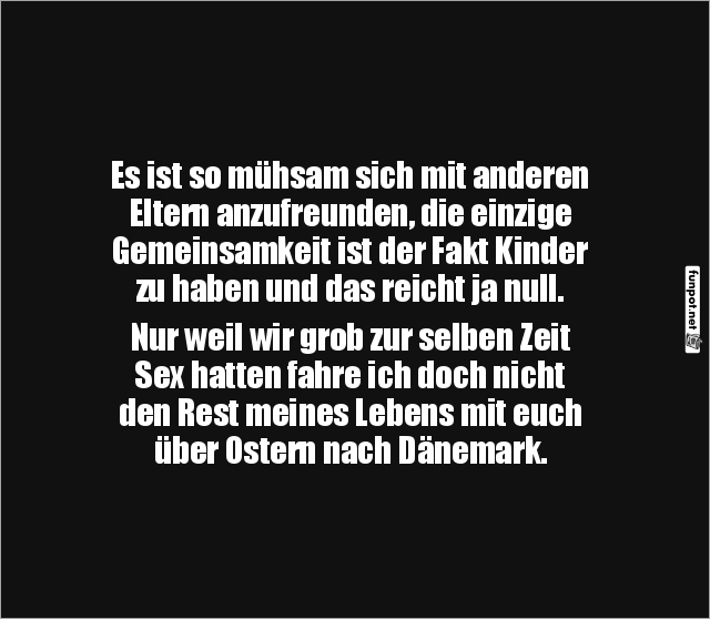 Schwierigkeiten, Elternfreundschaften zu schlieen