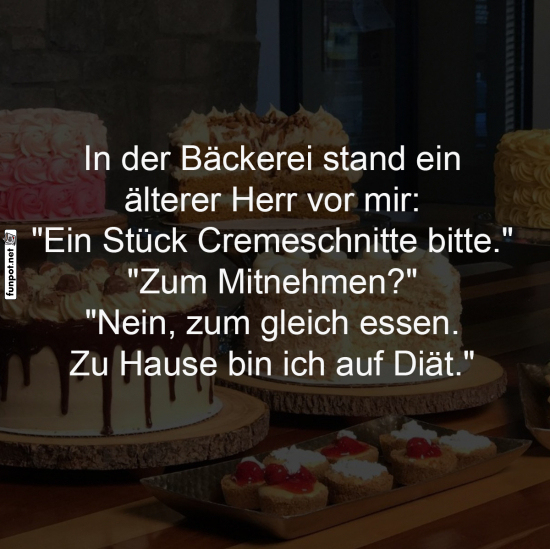 Witz ber Cremeschnitte und Dit