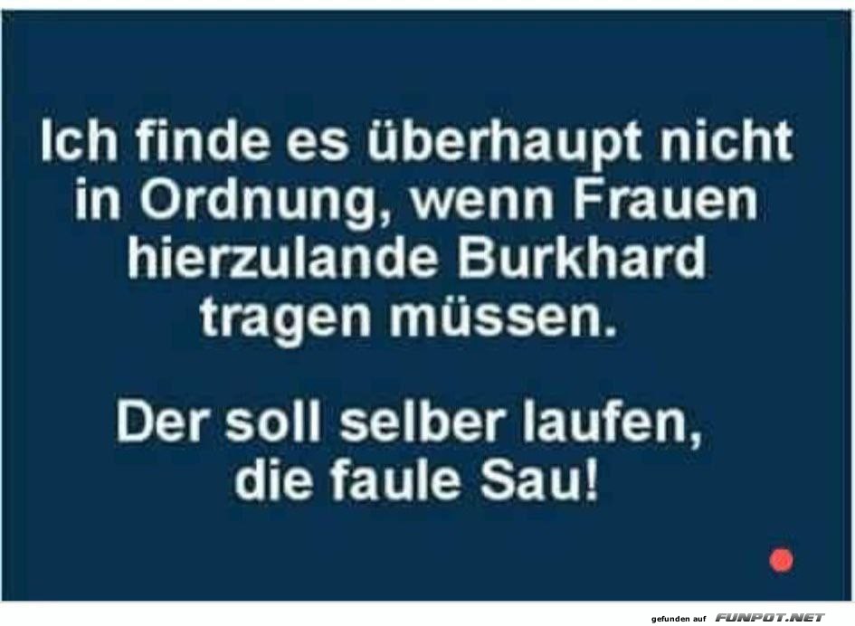 Witz ber Burkhard und Frauen