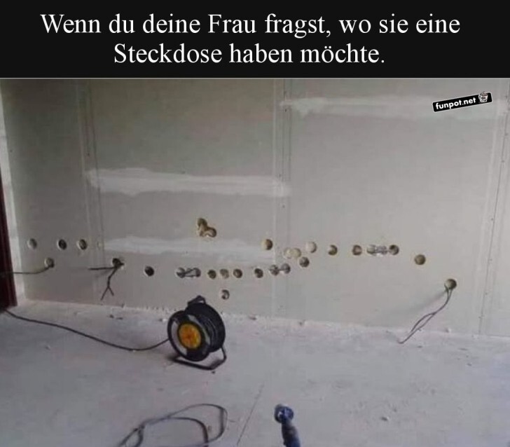 Lustige Steckdosen-Installation Lustige Steckdosen-Installation