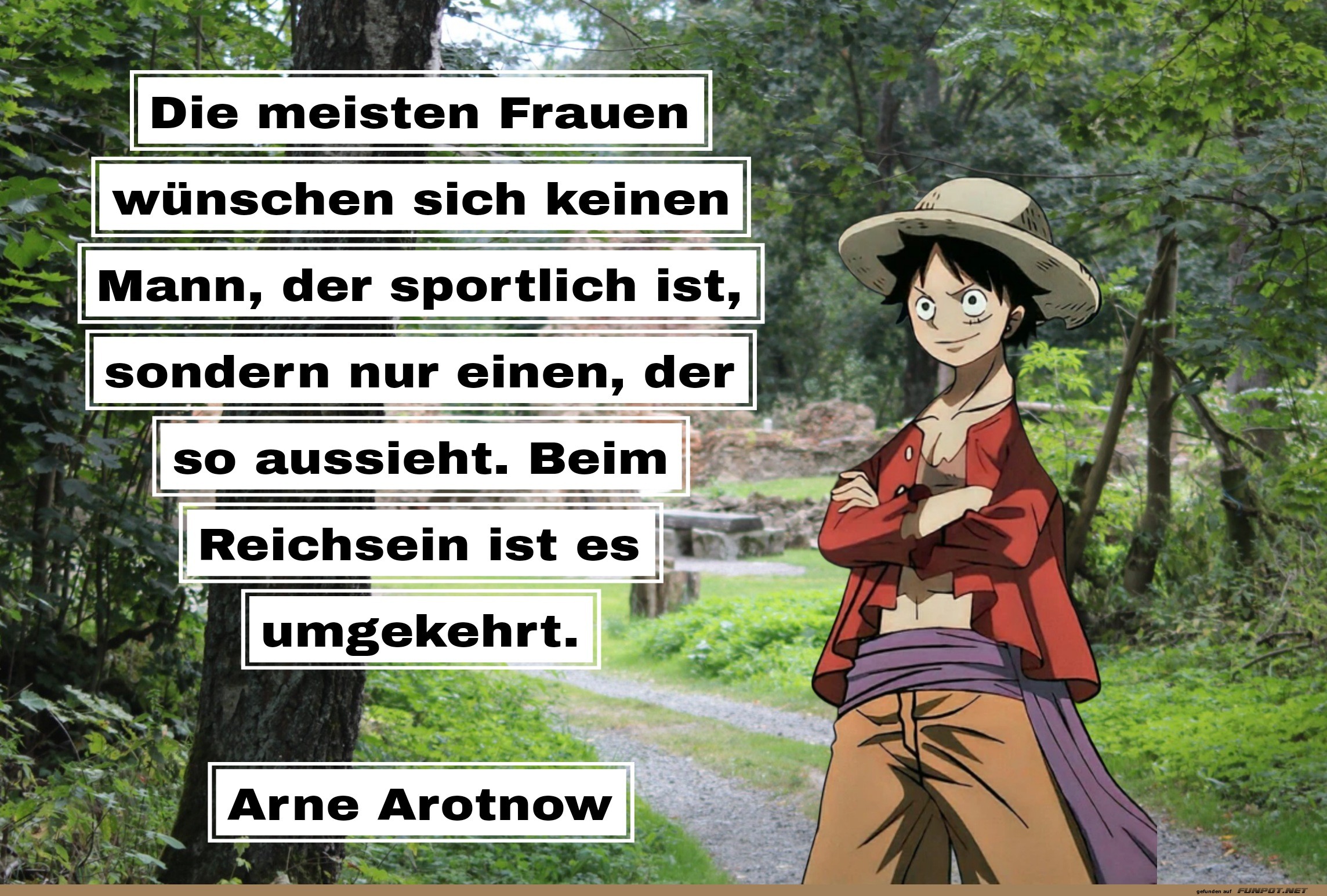 Humorvolles Zitat ber Mnner und Reichtum