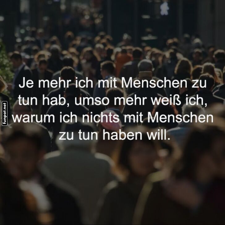 Nachdenkliches Zitat ber zwischenmenschliche Kontakte