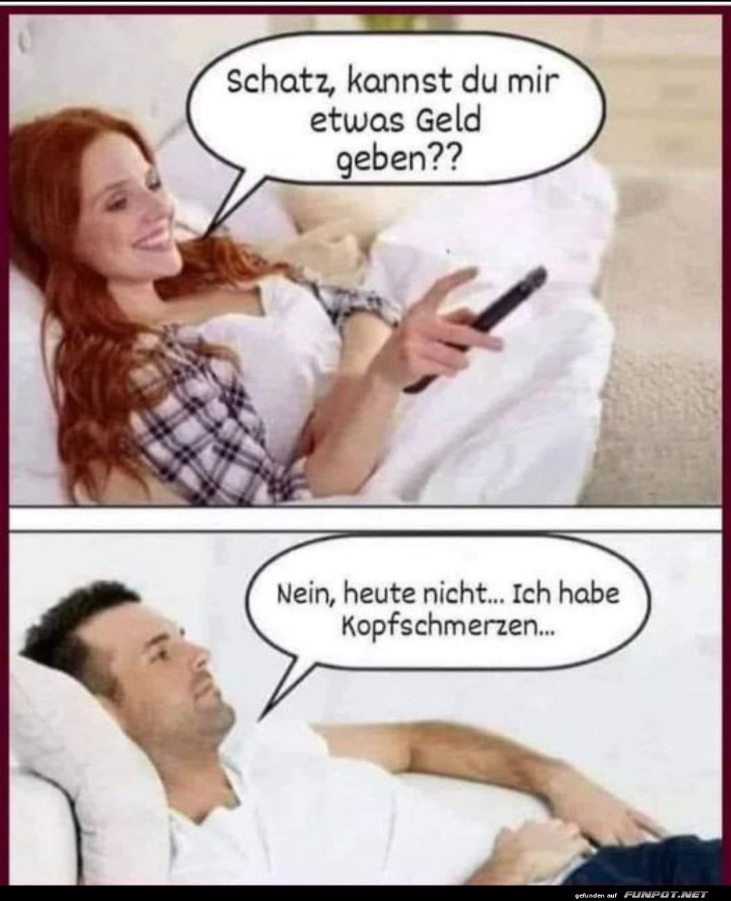 Humorvolle Diskussion ber Geld und Ausreden