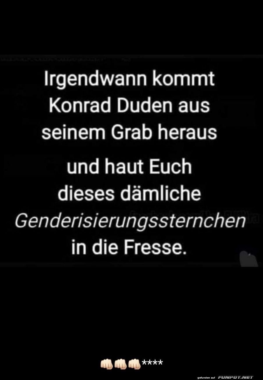 Konrad Duden und das Gendersternchen