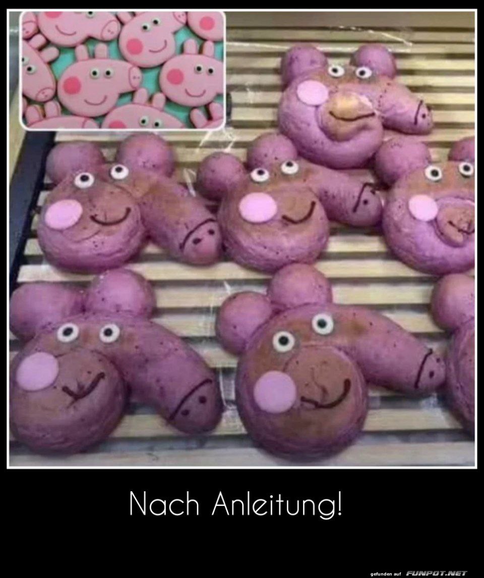 Lustige lilafarbene Backwaren Lustige lilafarbene Backwaren