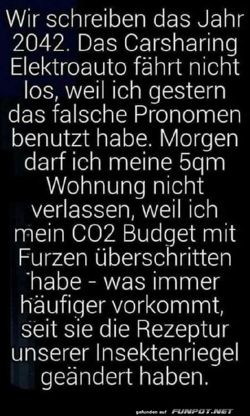 Humorvolle Zukunftsvision im Jahr 2042