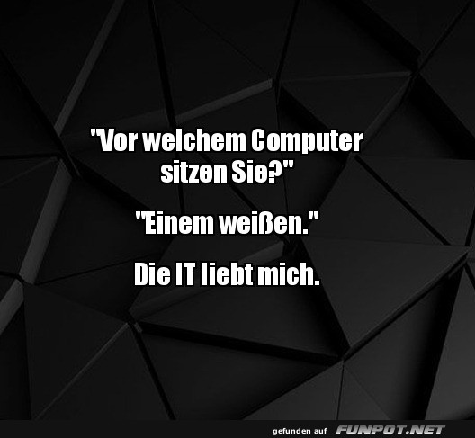 Lustiger IT-Spruch ber Computerfarben