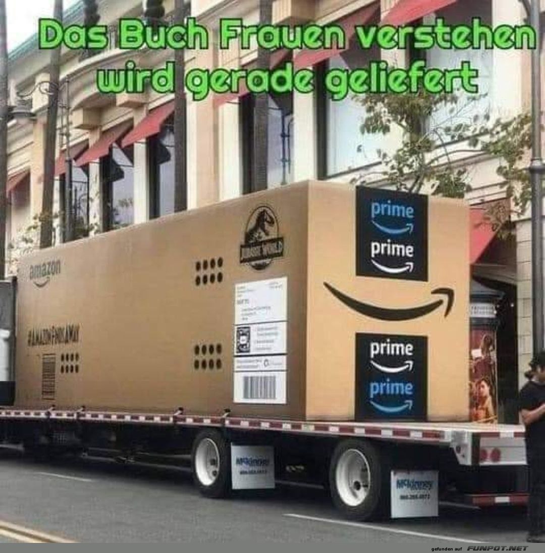 Riesige Buchlieferung auf der Strae