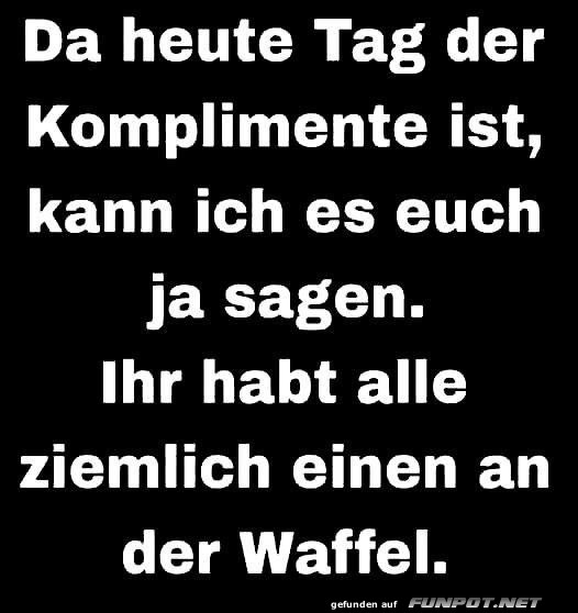 Tag der Komplimente mit Humor
