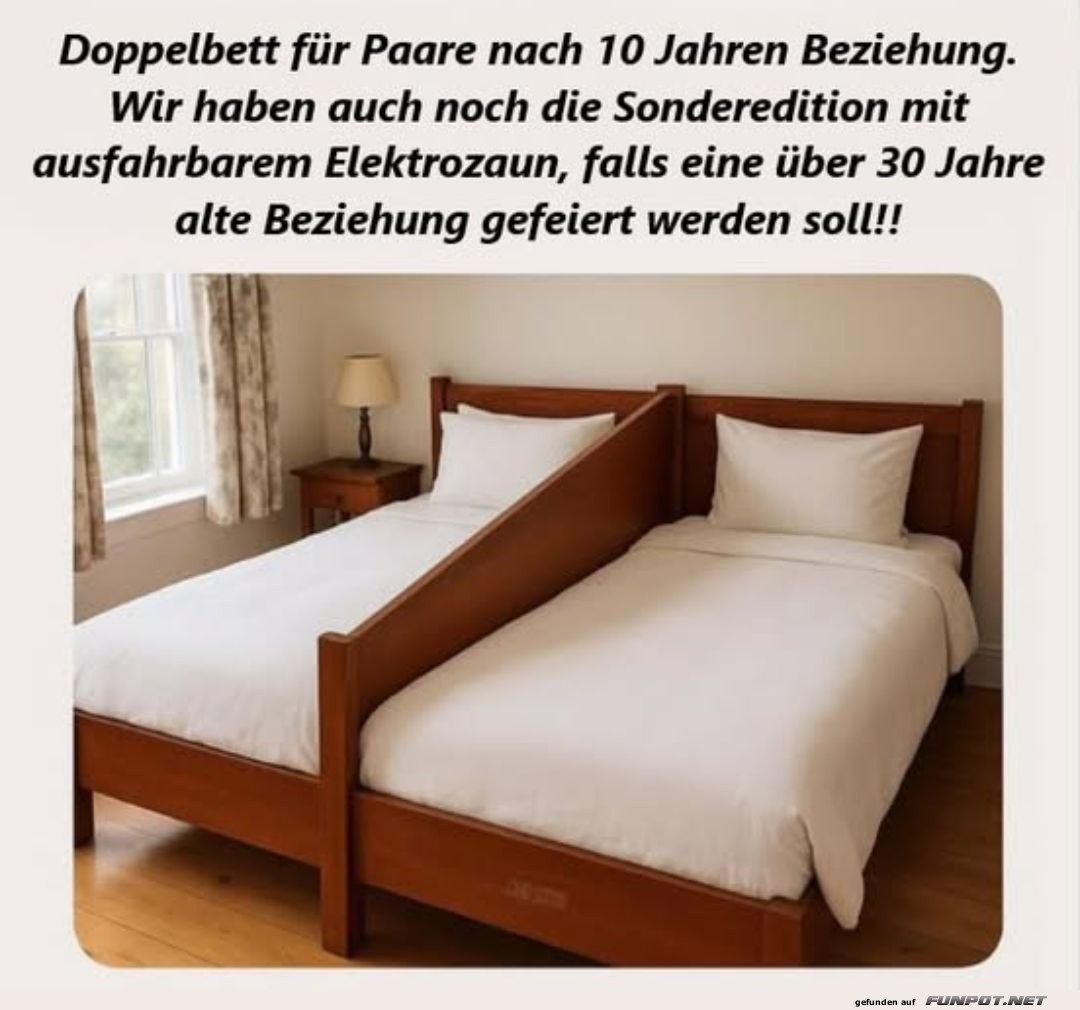 Humorvolles Doppelbett fr Paare