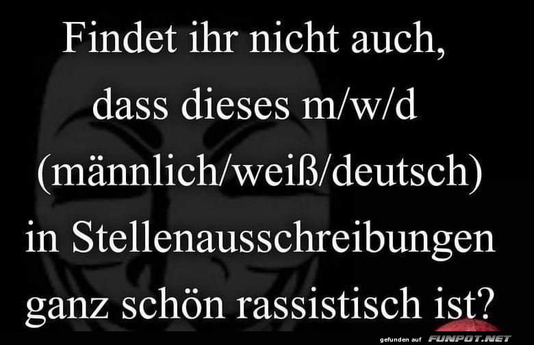 Kritik an 'm/w/d' in Stellenanzeigen