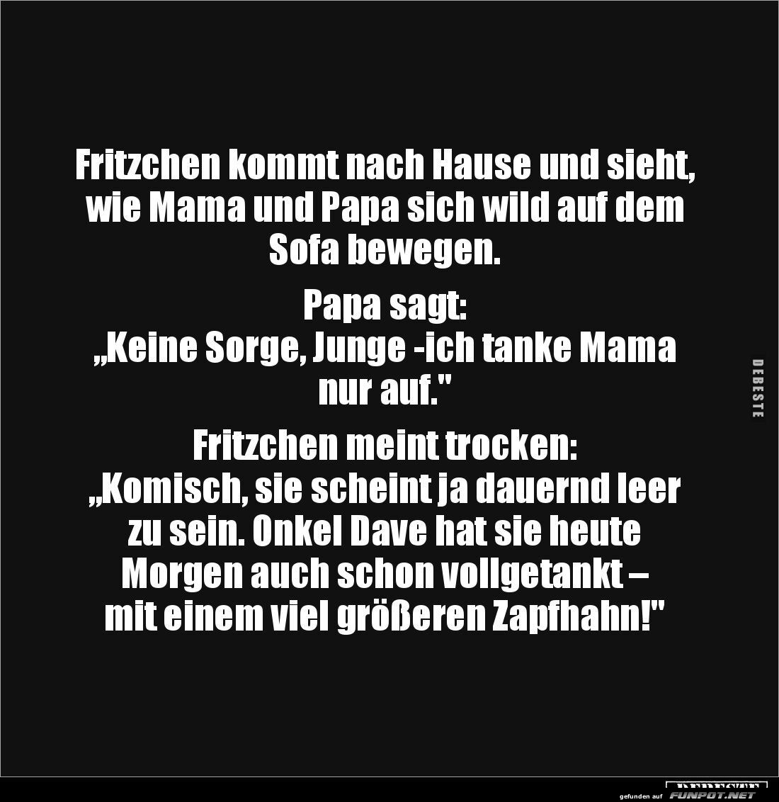 Fritzchens kecker Kommentar