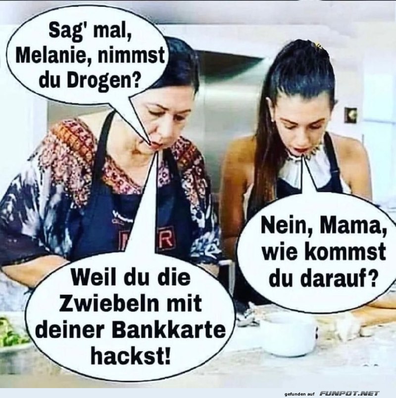 Lustiger Dialog in der Kche