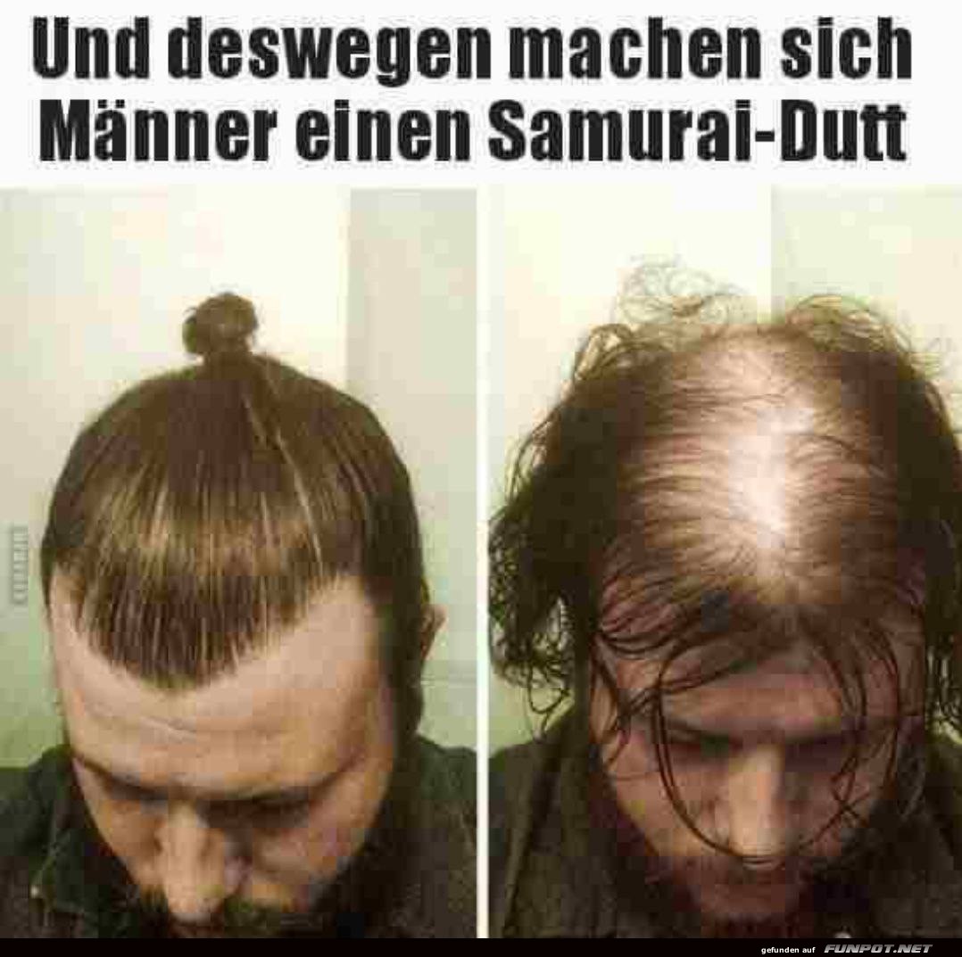 Samurai-Dutt als Haarretter