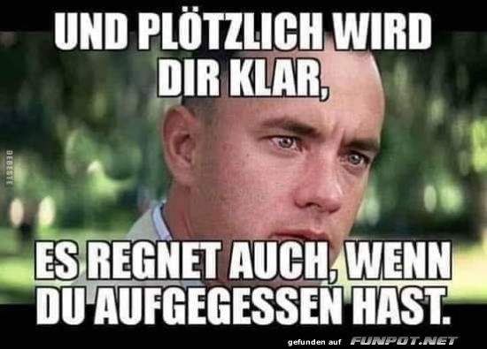 Witz ber das Wetter und Aufessen