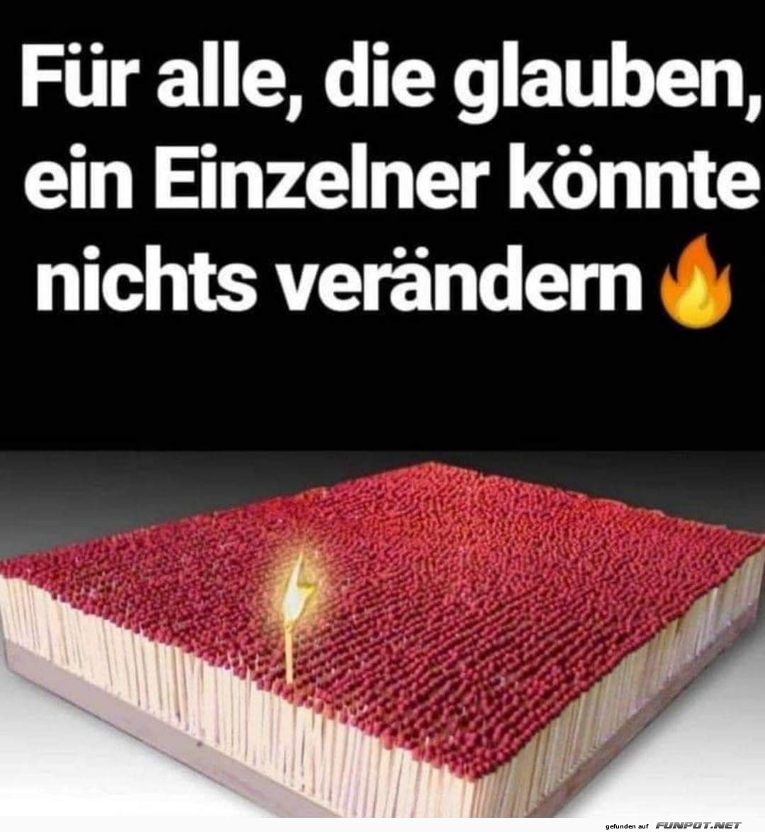 Einzelner kann Vernderung bewirken