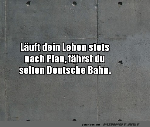 Humor ber die Pnktlichkeit der Deutschen Bahn