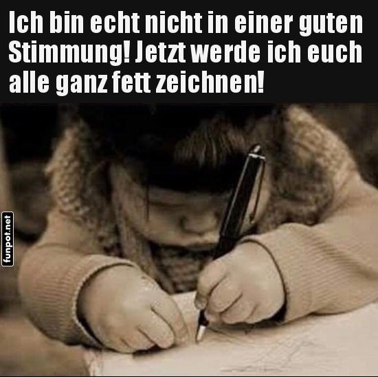 Grantiger Knstler bei der Arbeit