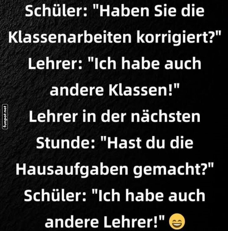 Witz ber Schler und Lehrer