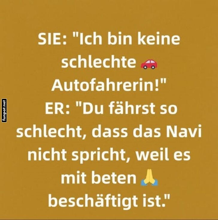 Lustiger Dialog ber Autofahrknste
