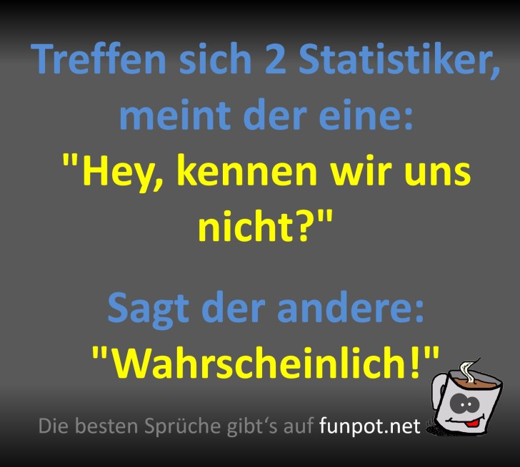 Statistiker-Witz mit witzigem Dialog