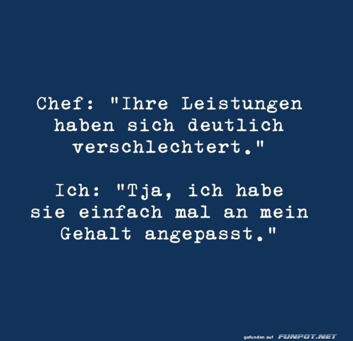 Humorvolle Antwort auf Gehaltskritik