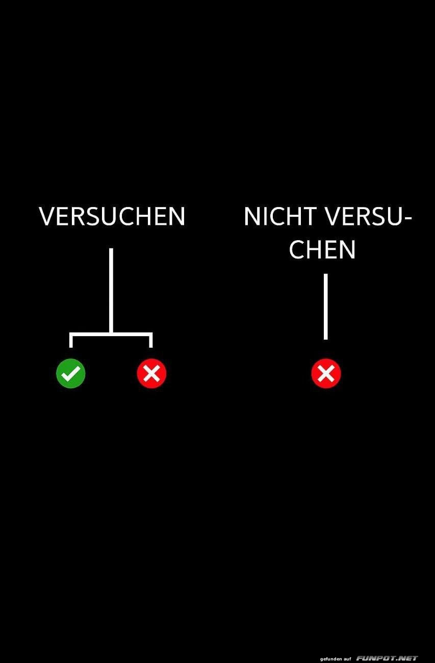 Entscheidungsmatrix: Versuchen oder nicht?