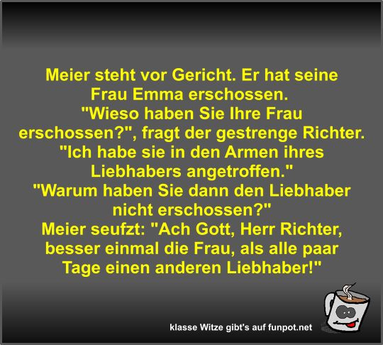 Meier steht vor Gericht