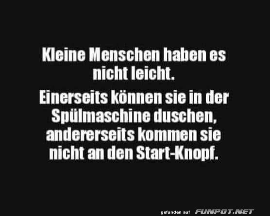 Witz ber kleine Menschen