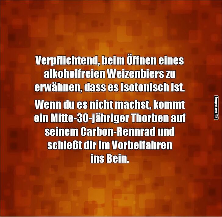 Isotonisch oder sonst!