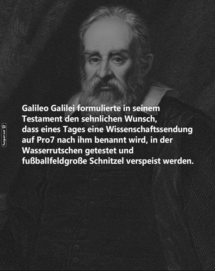 Galileos geheime Testamentswnsche