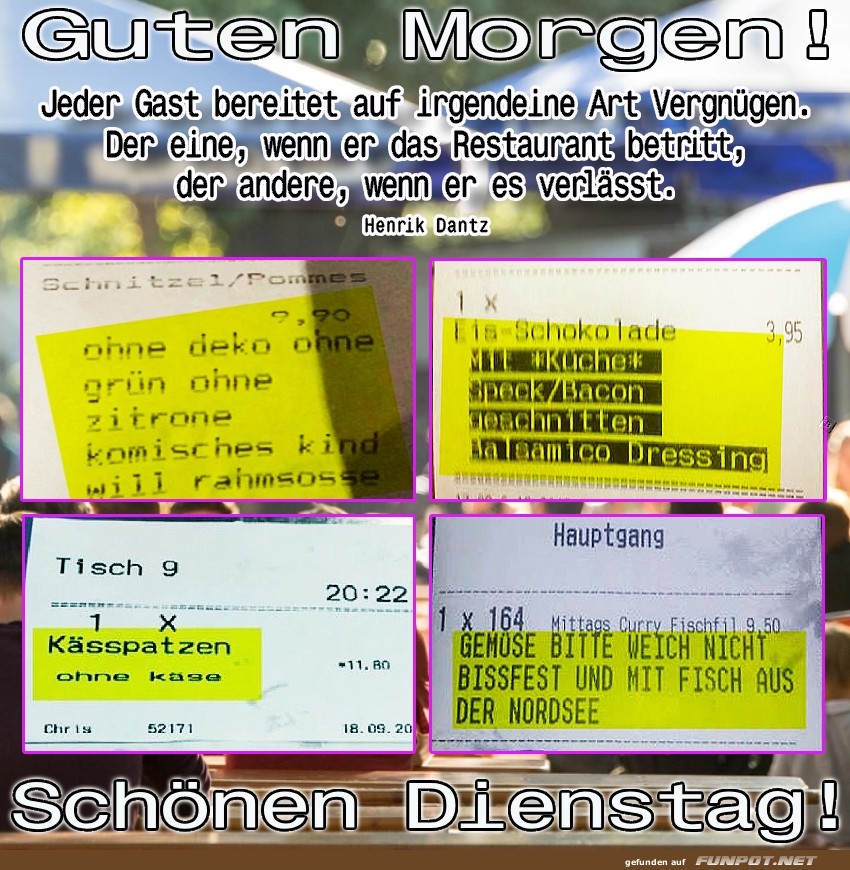Wenn Gste dem Restaurant Magie verleihen
